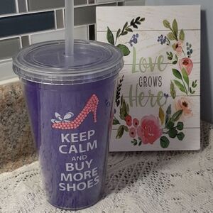 Drinking Mug, keep Calm And buy More Shoes.